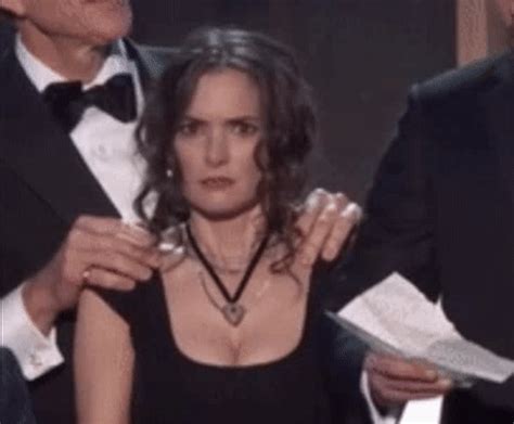 Winona Ryder Shows Off Her Boobs